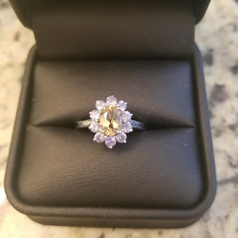 Matching ring and necklace set